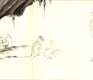 [S]漱流枕石[M]shù liú zhěn shí[E]